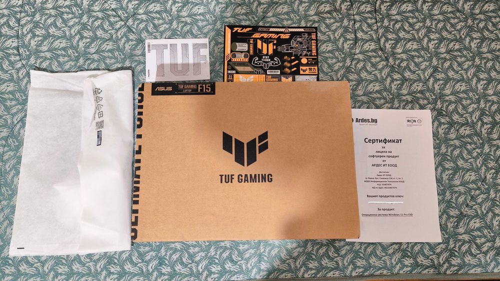 Геймърски Лаптоп ASUS TUF F15 Gaming Laptop