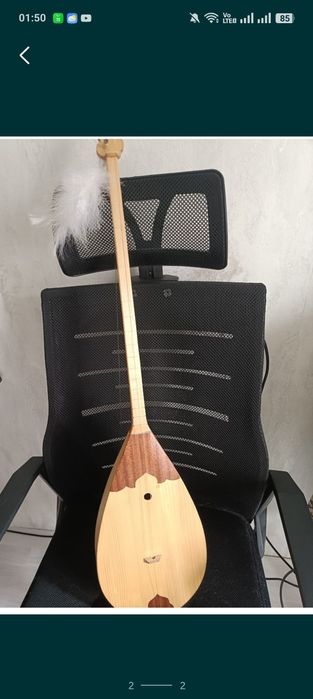 Домбыра вместе с чехлом