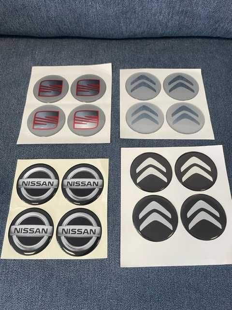 Стикери Емблеми Капачки Джанти Тасове Лепенки CITROEN SEAT NISSAN 60мм