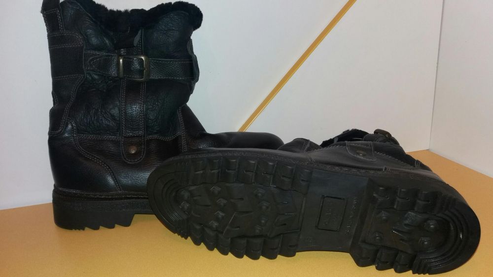 Cizme piele 43 44 45 46 imblanite cu blana naturala %