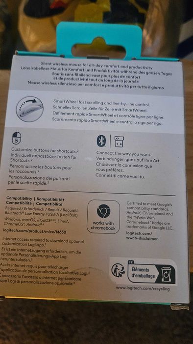 Mouse Logitech M650 Signature, M240 silent, nou, sigilat