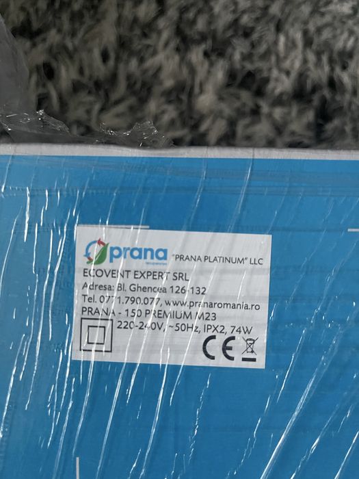 PRANA 150 Premium M23 – Recuperator de căldură | Nou, sigilat | Ventilație cu recuperare
