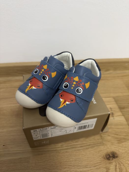 Pantofi copii baieti din piele Geox