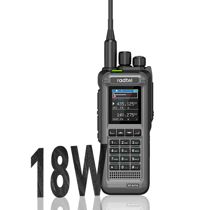 Radtel RT-817A – 18W мощна VHF/UHF радиостанция, НОВА