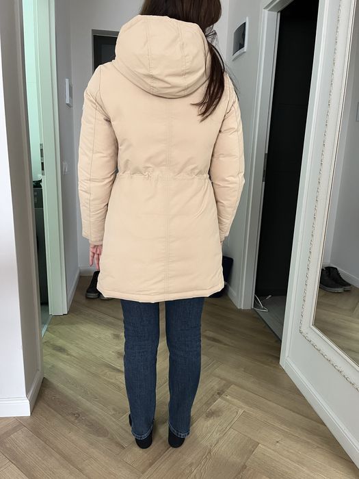 Jacheta geaca iarna bej dama femei Tommy Hilfiger