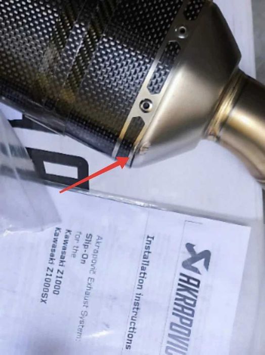 Tobe Akrapovic Carbon Kawasaki Z1000 Z1000SX Ninja 1000 Omologate