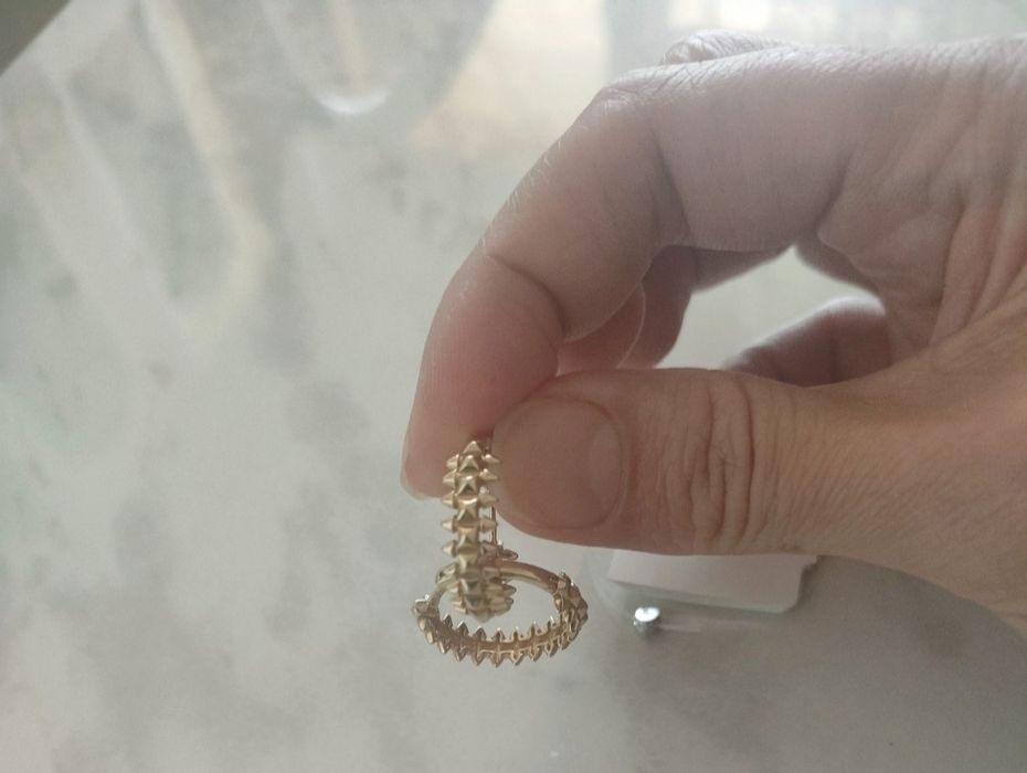 Серьги золотые Конго