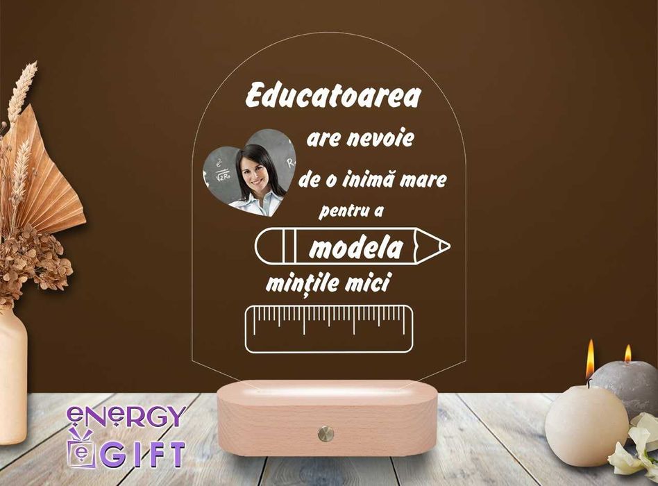 Lampa Led Personalizata – Educatoare / Învățătoare / Profesoară