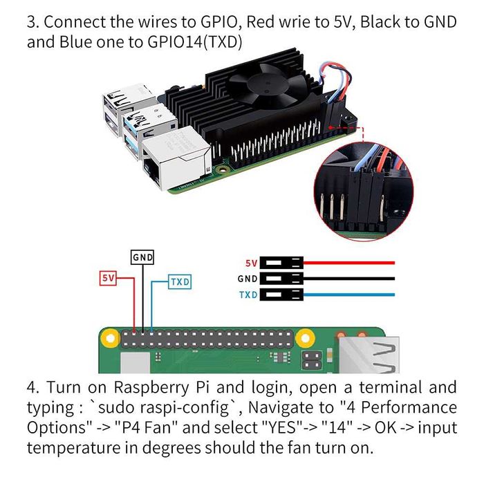 Cooler aluminiu GeeekPi ventilator PWM Raspberry Pi 4 B,Armor Lite