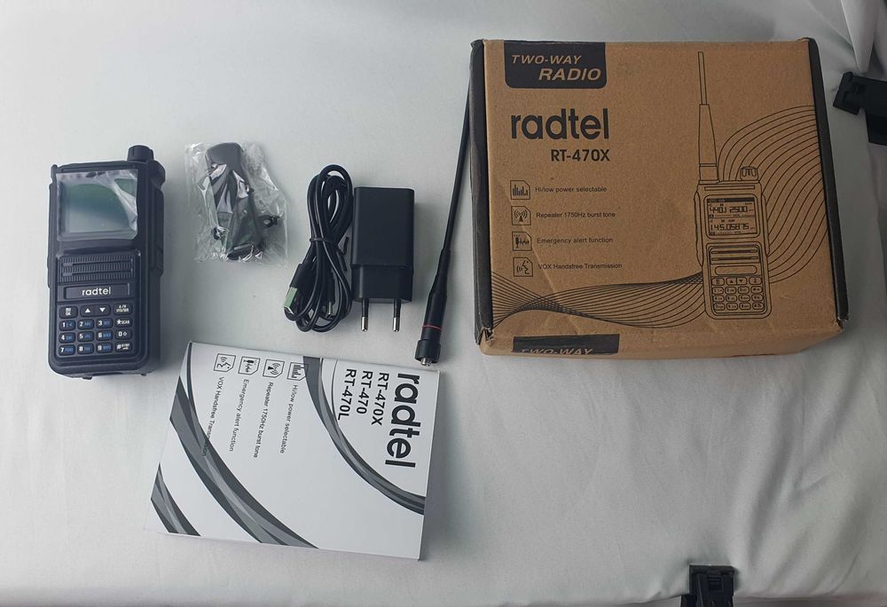 NOU-RADTEL-Stație radio portabilă profesională–Complet echipată