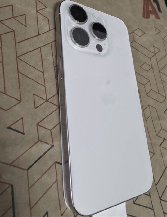 КАТО НОВ 128GB iPhone 15 Pro Гаранция A1 до 2025г. White TITANIUM | Бял
