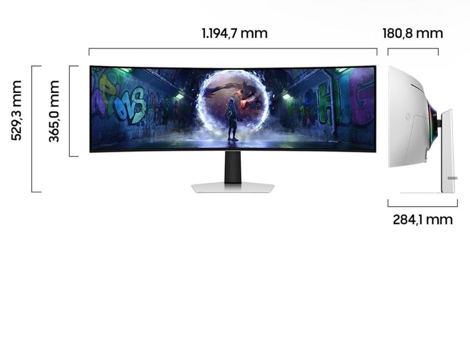 Monitor de gaming Samsung Odyssey OLED G9 G93SD LS49DG934SUXEN de 49 d
