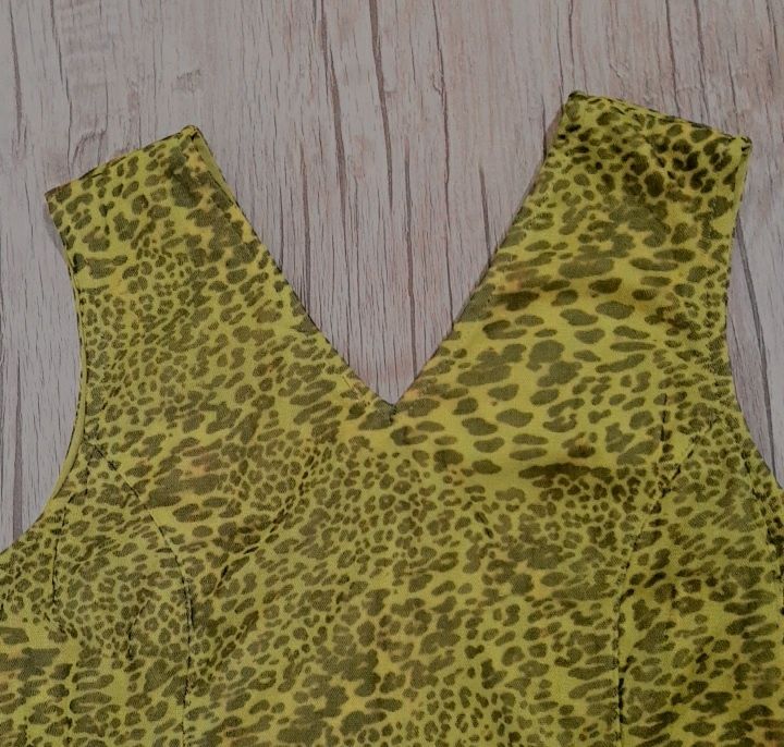 Классная летняя модная тигровая платье