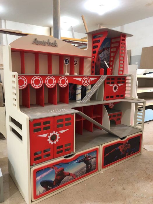 Паркинг парковка автогородок дороги машинки поезд