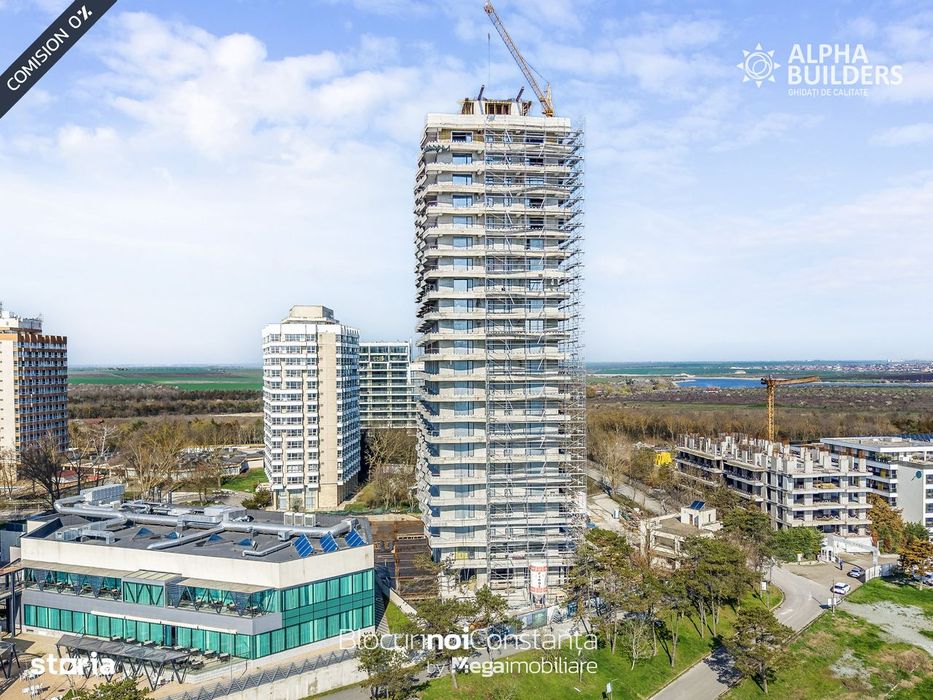 #TVA inclus: Apartament 2 camere la mare | Olimp Tower- Alpha Builders