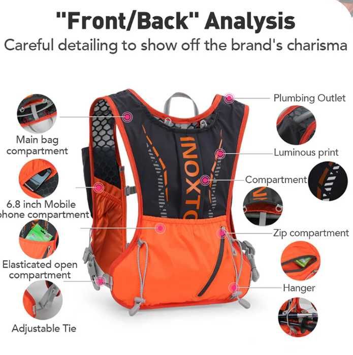 ПРОМО - INOXTO Ултра лека раница | Бягане, колоездене, туризъм