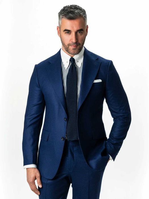 Costum barbat 2 piese Italia 85% lana marime L