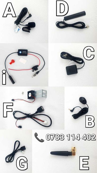 Pentru Navigatie Android–Antena GPS–4G–Wifi–Mufa USB–Microfon–Cooler +