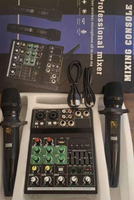 Mixer cu microfoane, Bluetooth, EQ
