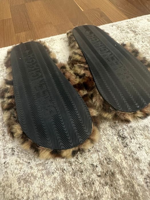 Slapi Brand lux - fur slides