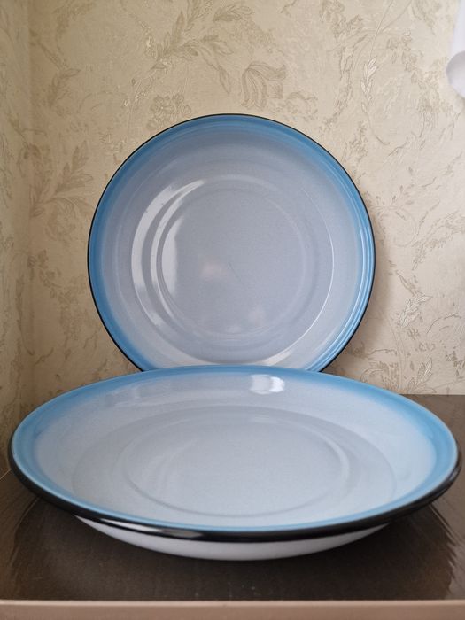 Поднос глубокий эмалированный