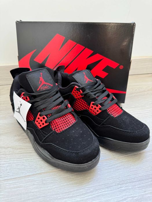 Adidasi AIR JORDAN 4 Red Thunder Produs Nou NIKE - Full Box