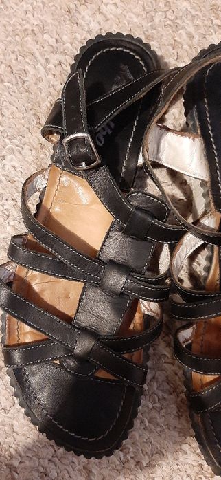 Sandale nr 38 piele Marelbo stil roman/ joase