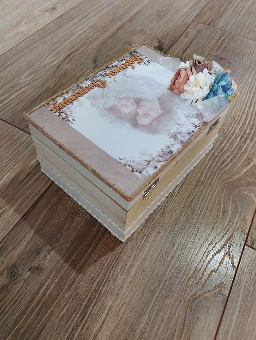 Дървена кутия за бебешки съкровища, подарък за бебе
