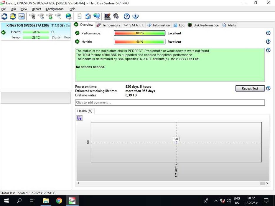 Компютър с Intel i3-4130 3.40GHz, SSD 120GB Kingston, RAM 8GB DDR3