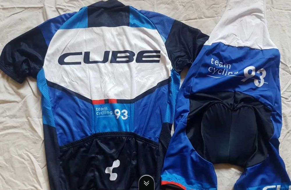 Echipament ciclism Cannondale Cube Santa Cruz NOU set tricou si pantaloni