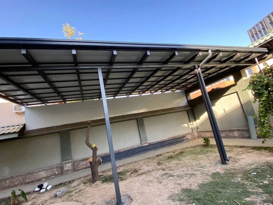 Сендвич панельдан навес бутка/ Senvich paneldan naves butka