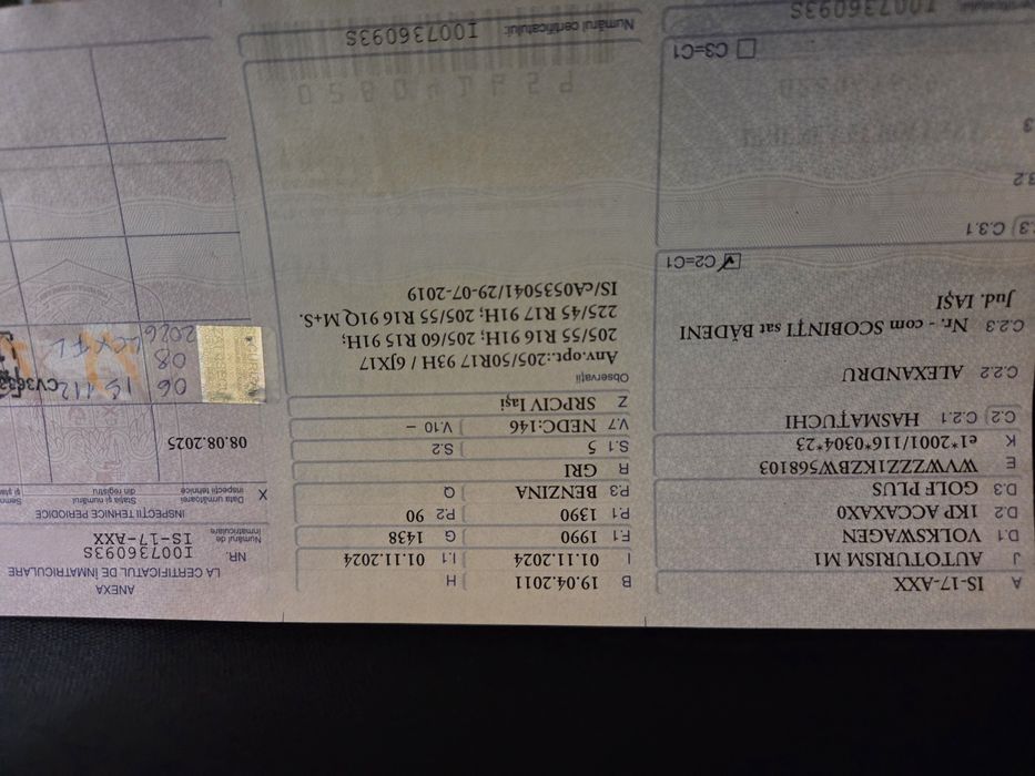 Vând golf 6plus din anul 2011