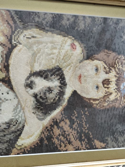 Гоблен момичето с куче