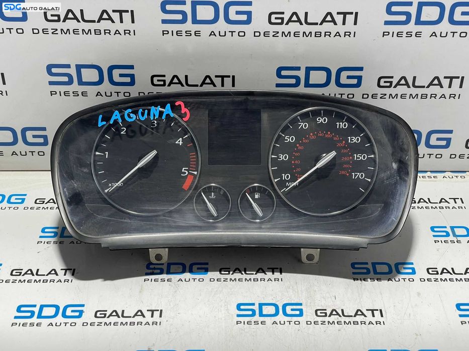 Ceas Ceasuri Cluster Instrumente Bord Renault Laguna 3 2.0 DCI 2007 - 2015 Cod 2481000114R A2C53182891 [L3149]