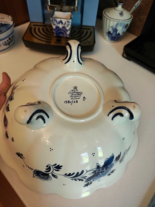 Делфт антикварна порцеланова фруктиера