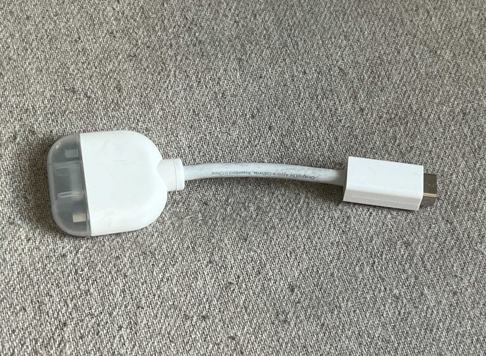 Adaptor original Apple Mini DisplayPort la VGA, funcțional, compatibil