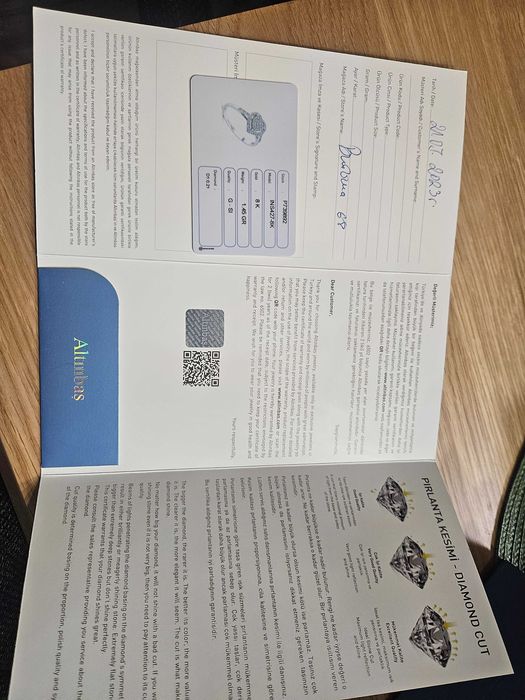 Пръстен от бяло злато и диаманти на Altinbas