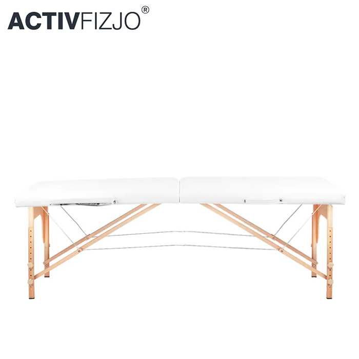 Дървена масажна кушетка  Activ Fizjo - внос от Полша - бяла