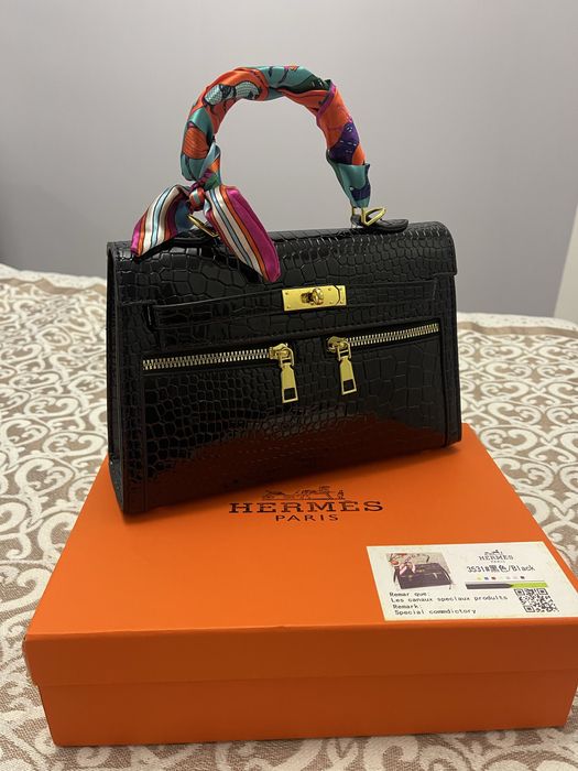 Черная hermes сумка