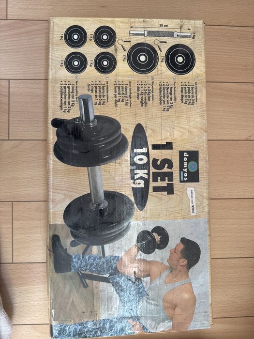 Нов сет за 10кг дъмбел с дискове