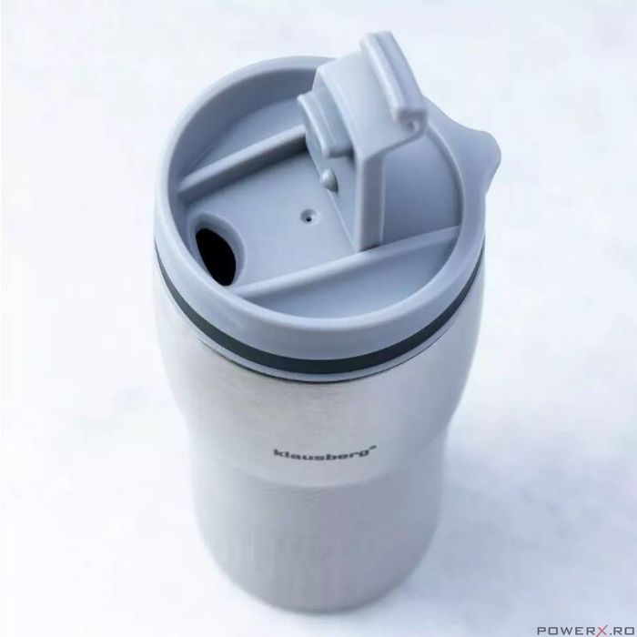 Termos, cana termica, bej, 320ml, inox, Klausberg