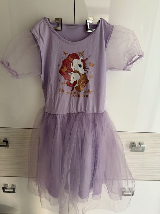 Детска лятна рокля с тюл