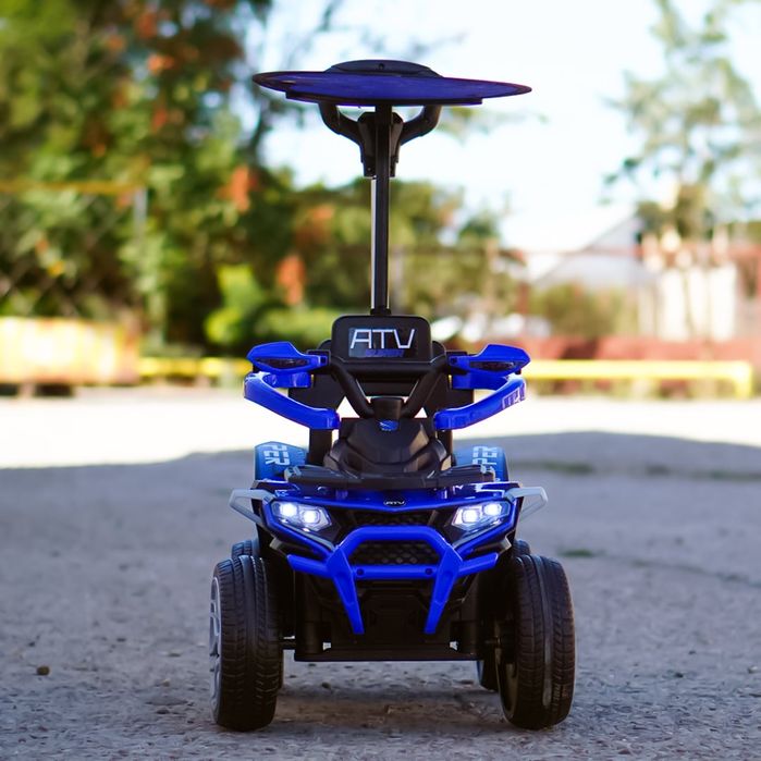 ATV electric copii 4 in 1 6V 35W, telecomanda, roti EVA, scaun piele,