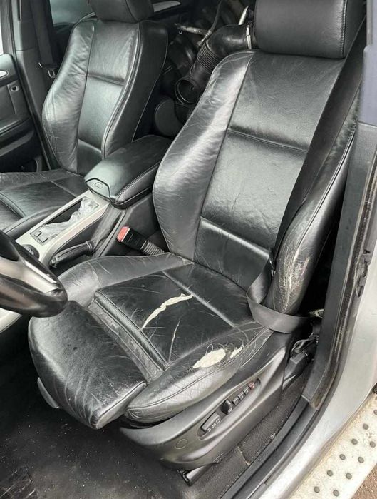 Черно кожено рекаро с подгрев за BMW x5 e53