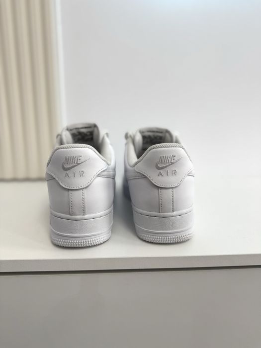 Nike Air Force 1 Triple White / Full albi noi cu eticheta si factura