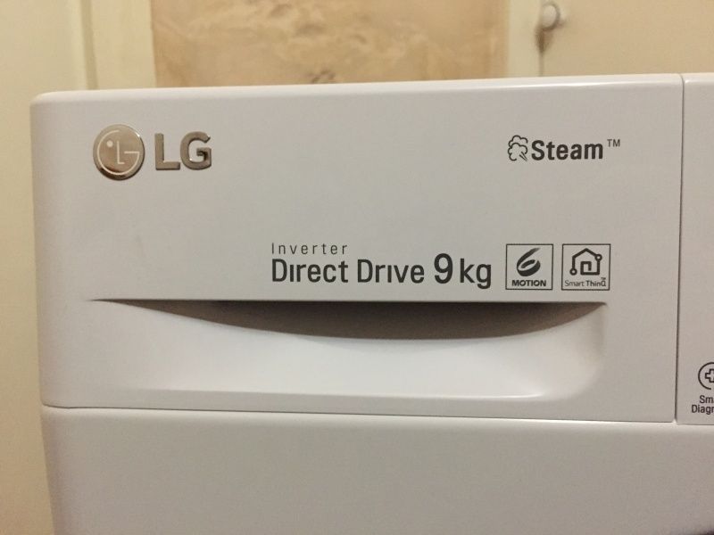 LG 9кг Инвертор / Пар / Новый + гарантия + доставка