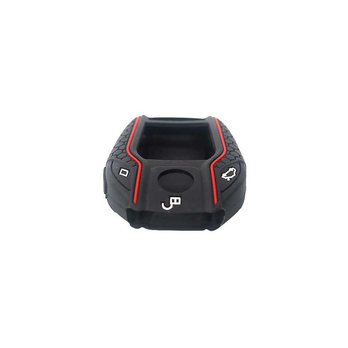 Husa cheie inteligenta cu display, BMW, din silicon, negru/gri/albastr