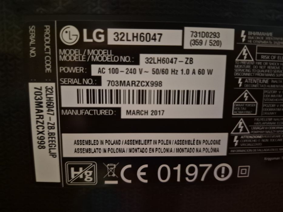 Smart TV LG 32LH6047