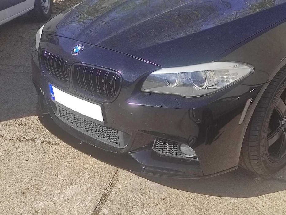 Спойлер M-PERFORMANCE предна броня M-Technik BMW F10/F11 - ЧЕРЕН ЛАК