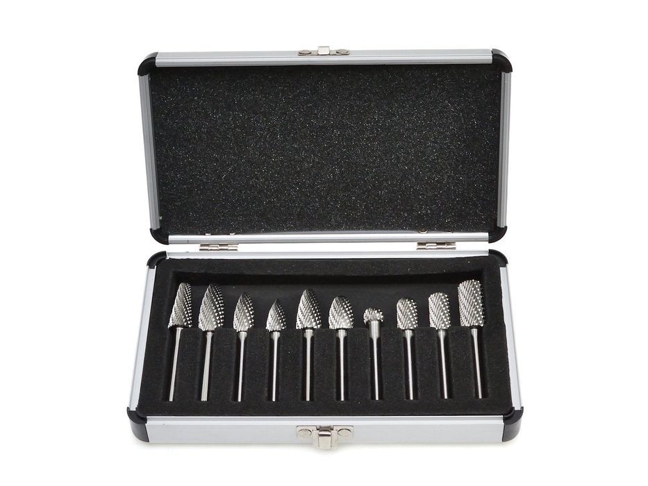 Set de 10 freze din carbura pentru biax